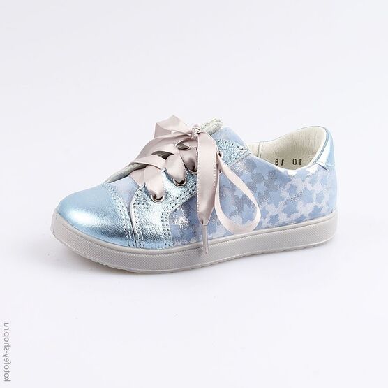 232082-22 Полуботинки для девочки голубой