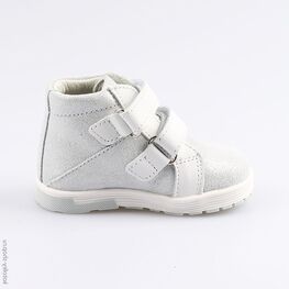 052136-24 Ботинки для девочки срб-бел фото №2