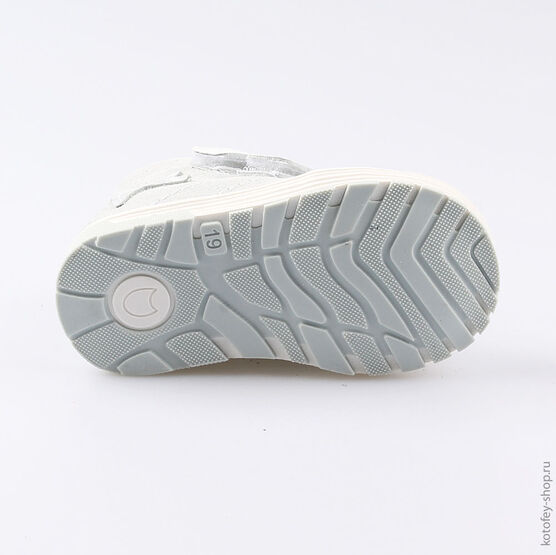 052136-24 Ботинки для девочки срб-бел фото №3