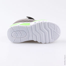 344222-72 Кроссовки с LED-подсветкой на подошве для мальчики сер-сал фото №3