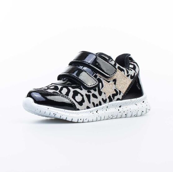 144162-71 Кроссовки для девочки чер-сер