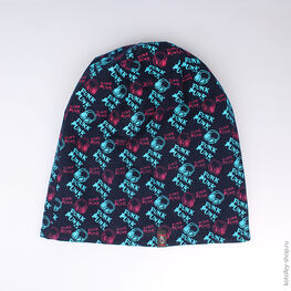 07811059-10 Шапка двойная синяя для универсальные светло-синий