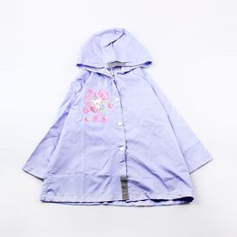 07851011-10 Дождевик для девочки на кнопках для девочки сиреневый