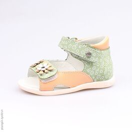 122097-22 Босоножки для девочки зел-ора