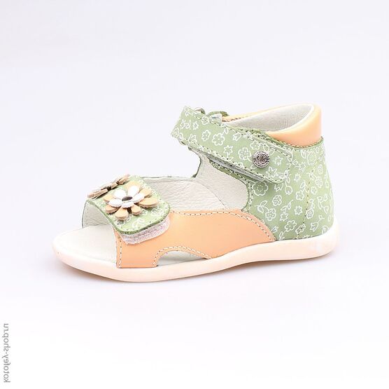 122097-22 Босоножки для девочки зел-ора