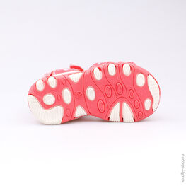 123001-12 Пляжная обувь для девочки коралл фото №3