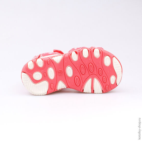 123001-12 Пляжная обувь для девочки коралл фото №3