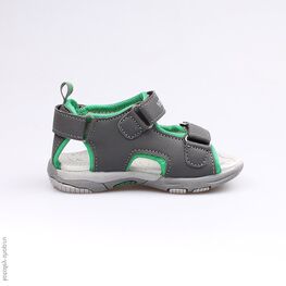 123003-13 Пляжная обувь для мальчики сер-зел фото №2