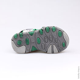 123003-13 Пляжная обувь для мальчики сер-зел фото №3