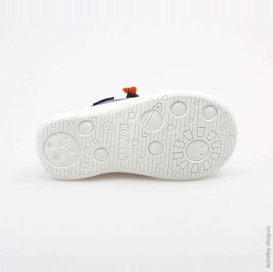 131073-13 Текстильная обувь для мальчики син-ора фото №3