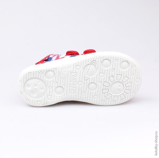 131099-12 Текстильная обувь для мальчики красный фото №3