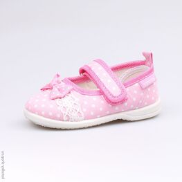 131107-12 Текстильная обувь для девочки розовый