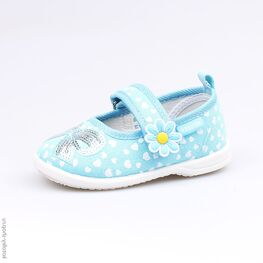 131109-12 Текстильная обувь для девочки голубой