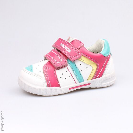 132083-26 Полуботинки для девочки бел-фук-бир