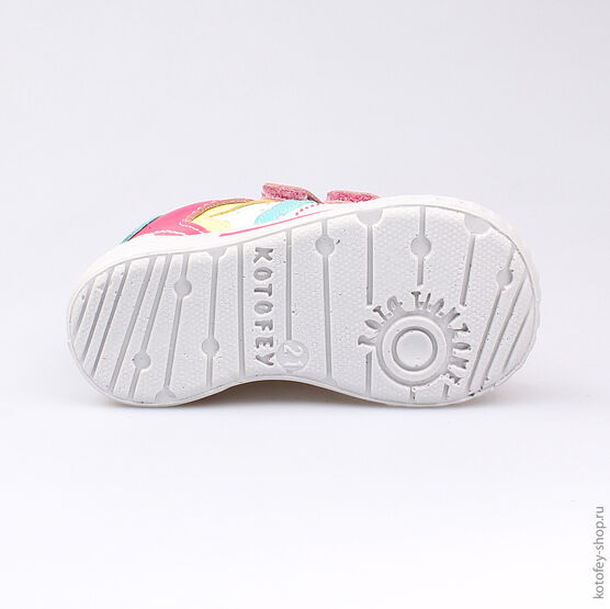 132083-26 Полуботинки для девочки бел-фук-бир фото №3