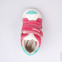 132083-26 Полуботинки для девочки бел-фук-бир фото №4