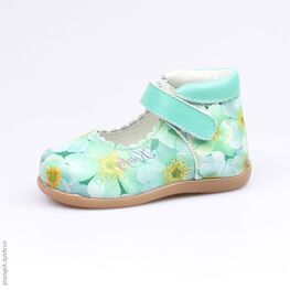 132101-22 Туфли для девочки зеленый