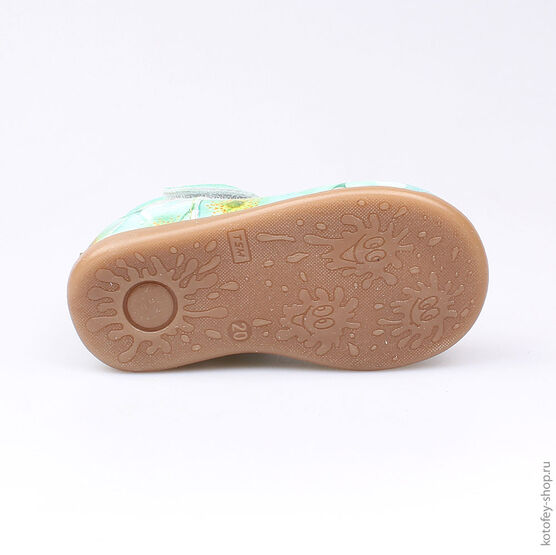 132101-22 Туфли для девочки зеленый фото №3