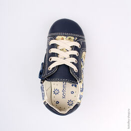 132102-23 Полуботинки для девочки светло-синий фото №4