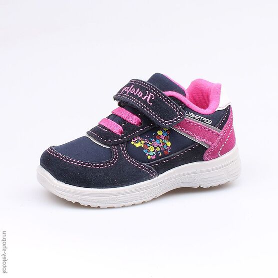 144071-71 Кроссовки для девочки син-роз