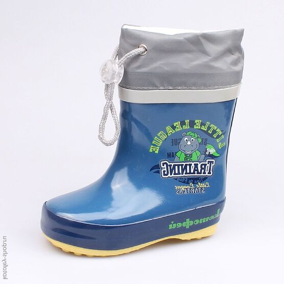 166070-11 Резиновые сапоги для мальчики син-сер