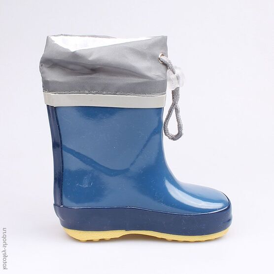 166070-11 Резиновые сапоги для мальчики син-сер фото №2