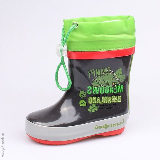 166071-11 Резиновые сапоги для мальчики сер-сал