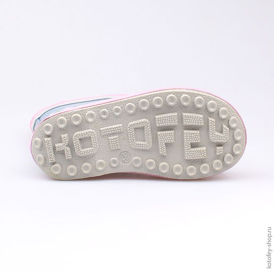 166074-11 Резиновые сапоги для девочки син-роз фото №3