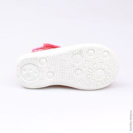 221031-13 Босоножки текстильные для девочки коралл фото №3