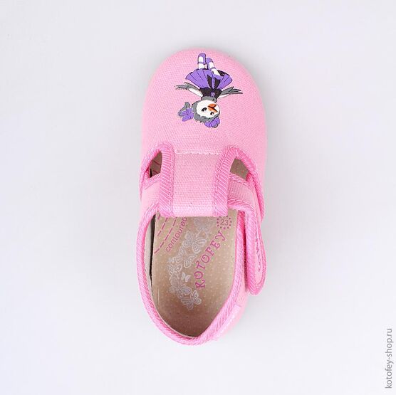 231101-71 Текстильная обувь для девочки розовый фото №4