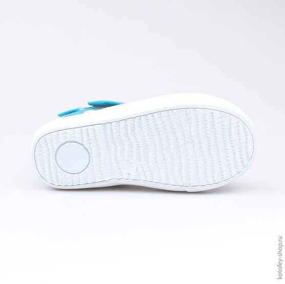 231104-11 Текстильная обувь для девочки голубой фото №3