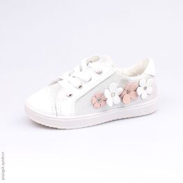 232070-22 Полуботинки для девочки срб-бел