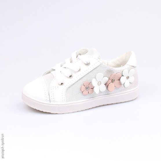 232070-22 Полуботинки для девочки срб-бел