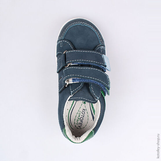 232071-22 Полуботинки для мальчики светло-синий фото №4