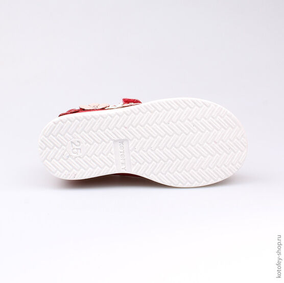 232073-22 Полуботинки для девочки красный фото №3