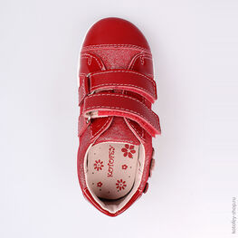 232073-22 Полуботинки для девочки красный фото №4