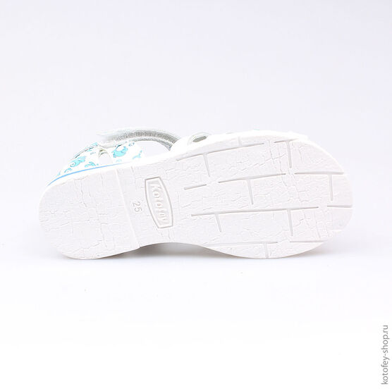 322031-22 Босоножки для девочки бел-син фото №3