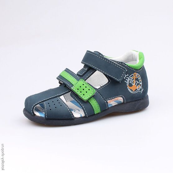 322036-21 Сандалии для мальчики син-зел