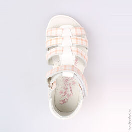 322044-21 Босоножки для девочки персиковый фото №4