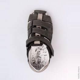 322048-21 Сандалии для мальчика для мальчики серый фото №4