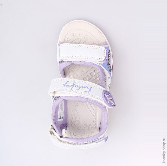 323056-11 Пляжная обувь для девочки бел-сир фото №4