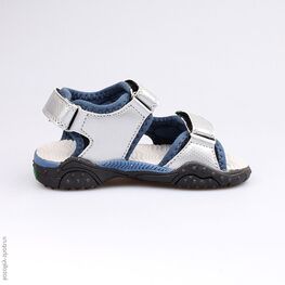 323060-11 Пляжная обувь для мальчики сер-син фото №2
