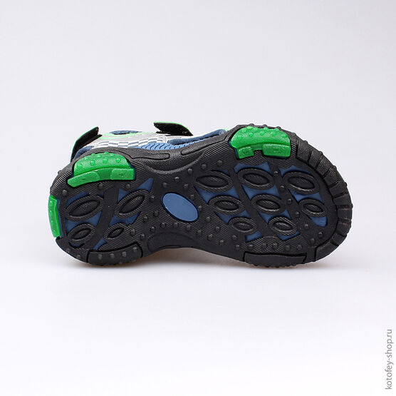 323060-11 Пляжная обувь для мальчики сер-син фото №3