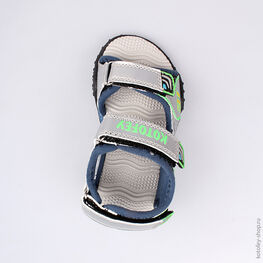 323060-11 Пляжная обувь для мальчики сер-син фото №4