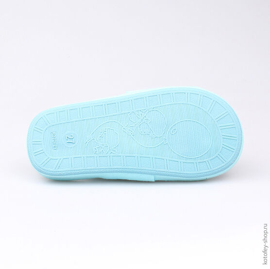331030-11 Тапочки голубые для девочки голубой фото №3