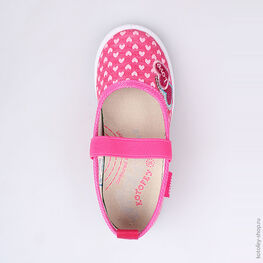 331037-13 Текстильная обувь для девочки фуксия фото №4