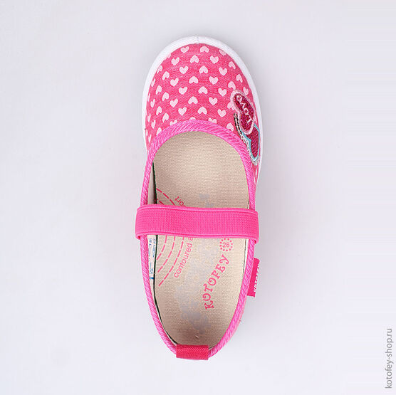331037-13 Текстильная обувь для девочки фуксия фото №4