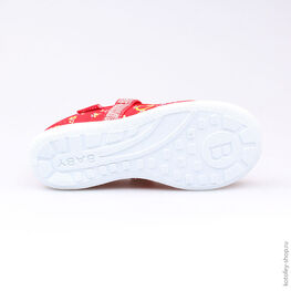 331038-11 Текстильная обувь для девочки красный фото №3