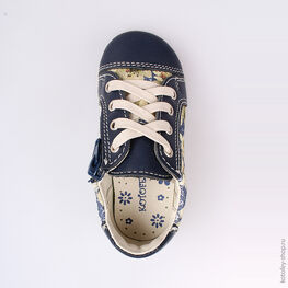 332077-23 Полуботинки для девочки светло-синий фото №4