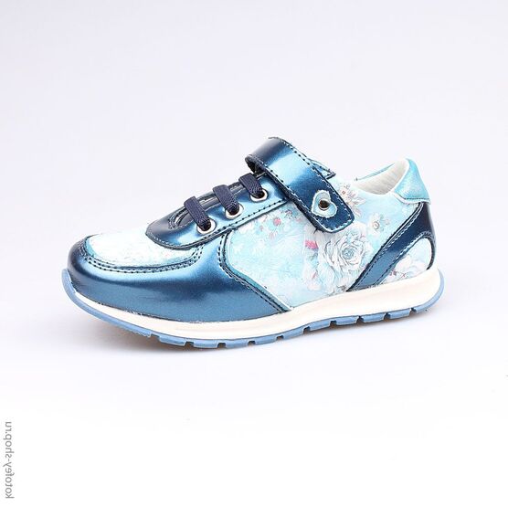 332080-23 Полуботинки для девочки светло-синий